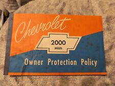 Chevrolet Owner Protection Policy Booklet / 1959  picture