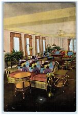 c1950's Hotel Ludy Solarium Beach Front Atlantic New Jersey NJ Vintage Postcard picture