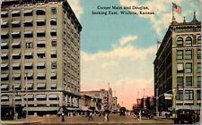 Postcard Corner Main and Douglas Looking East in Wichita, Kansas picture