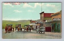 Tia Juana-Mexico, Tourists Departing Tia Juana, Vintage Souvenir Postcard picture