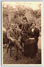 Original Old Vintage Antique Outdoor Postcard Lloyd George Family Picture picture
