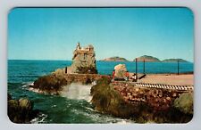 Mazatlán-Mexico, Ocean View on Claussen Drive, Vintage Postcard picture