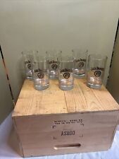 Jack Daniels Old No 7 Tennessee Whiskey Gold Black Letter Highball Glass (6) picture
