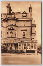 Rare Postcard Folkestone United Kingdom Sunnyside Private Hotel Clifton Crescent picture