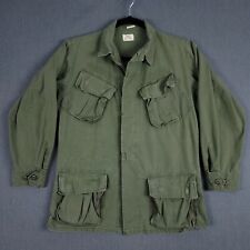 Vintage US Army Vietnam Coat Mens Small Jungle Rip Stop Tropical Combat OG107 picture
