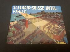 c.1950's Splendid-Suisse Hotel Venice Italy Souvenir Luggage Decal Unused picture