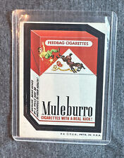 Topps Wacky Packages Muleburro Cigarettes Sticker -Excellent Condition-See photo picture