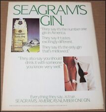 1985 Seagram's Extra Dry Gin Print Ad Vintage Advertisement Chivas Regal Whisky picture