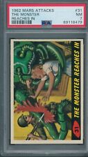 1962 Mars Attacks #31 The Monster Reaches In PSA NM 7 *6479 picture