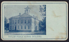 Illinois-IL-Toulon-Public School Building-Stark County-Antique Postcard picture