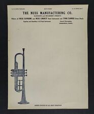 1920s antique NUSS MANUFACTURING LETTERHEAD harrisburg pa band instruments picture