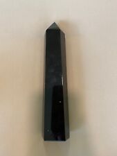 New Natural Beautiful Black Obsidian column point healing chakra calmness love picture