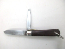 Vintage Kutmaster electrcian's or linesman's knife, 2 blade folding knife, Utica picture