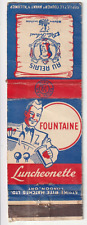 c1940s 50s Au Relais De La Place D'Armes Soda Jerk Restaurant Vintage Matchbook picture