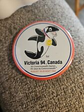 Vintage Victoria 94 Canada August 14-15 1984 XV Commonwealth Games Pin / Pinback picture