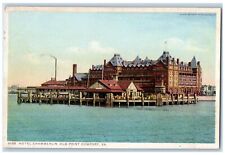 c1920s Hotel Chamberlin Exterior Old Point Comfort Virginia VA Unposted Postcard picture