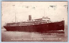1928 SS ALLEGHANY MERCHANTS MINERS TRANSPORTATION COMPANY STEAMSHIP MAP ON BACK picture