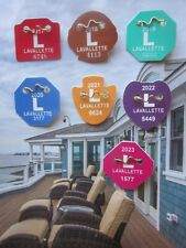 7  LAVALLETTE  NEW  JERSEY  SEASONAL  BEACH  BADGES/TAGS  2017  THROUGH  2023 picture