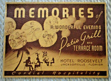 Roosevelt Hotel Jacksonville FL Vintage Memories Photo Holder 1940's? picture