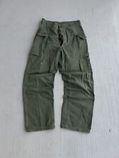 Vintage 40s 50s WWII ARMY P44 HBT Herringbone 13 Star Buttons Cargo Pants 34x34 picture