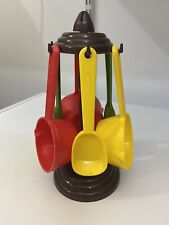 Vintage MCM Plastic Carousel Measuring Cup/Spoon Caddy picture