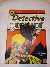 1940 D.C. Comics Detective Comics 41  1st Robin Solo Story. Batman Cover picture