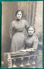 RPPC Real Photo Postcard Hanover PA Two Women Ladies c1915 Feeser's Studio picture
