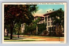 Galesburg IL-Illinois, Knox College Women's Dormitory, Vintage Souvenir Postcard picture