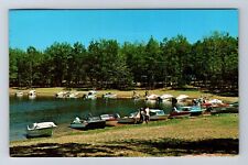Roscommon MI-Michigan, Boat Basin & Launching Area, Vintage Card c1968 Postcard picture