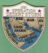 OPERATION DESERT STORM MILITARY CAMPAIGN PATCH MAP picture