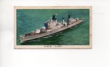 KELLOGGS TRADE CARD SHIPS OF BRITISH NAVY No. 2 H.M.S.LION picture