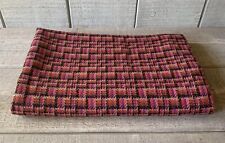 Munrospun Scotland Fabric 100% Wool Tweed Vintage Pink Black 36
