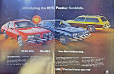 1978 Vintage Magazine Advertisement Pontiac Sunbird picture