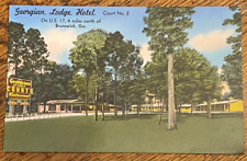 1950’s Vintage Georgian Lodge Hotel Court No. 2, Brunswick GA Postcard picture