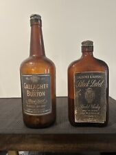 Set Of Vintage Gallagher & Burton Whiskey Bottles Circa 1940s picture
