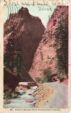 Postcard Pillars of Hercules, South Cheyenne Canon, Colorado Posted July 22 1907 picture