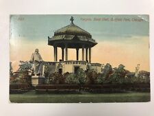 vintage 1914 pergola band shell garfield park chicago Divided Back postcard picture