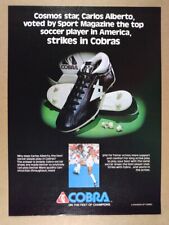 1979 Cobra Soccer Shoes Carlos Alberto photo vintage print Ad picture