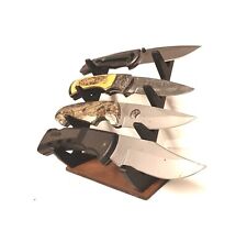 Knife Display Stand for 4  larger Knives Gift Sportsman Hunter Collector t4s picture