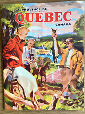 1940s LA PROVINCE DE QUEBEC vintage Canadian tourism book CANADA French, English picture