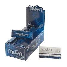 1 Box 50 Booklets Moon Rice Paper Cigarette Rolling Papers 70x36mm 2500 Leaves picture