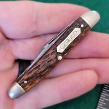 Old Vintage Antique Cattaraugus Small Stockman Folding Pocket Knife picture