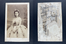 Disderi, Paris, Ernestine Urban, Vintage Opera cdv albumen print. Print a picture
