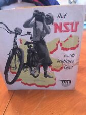 Original vintage NSU GERMAN BICYCLES CATALOG c.1949 Brochure Foldout RARE picture