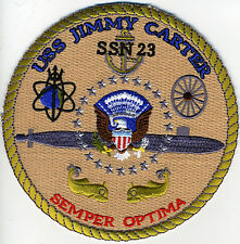 USS Jimmy Carter SSN 23 - 5 inch - FE BC Patch Cat No C6349 picture