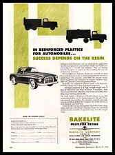 1954 Bakelite Company New York Polyester Resins Reinforced Car Plastics Print Ad picture