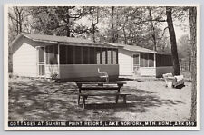 Norfork Lake Arkansas Sunrise Point Resort Cottages RPPC Real Photo Postcard picture