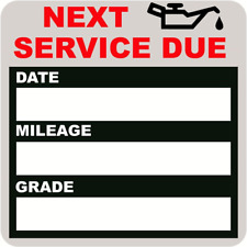 120 Pack Oil Change Service Reminder Stickers, 2