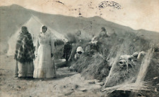 1909 Piute Native American Village Reno & Goldfield RPO Cancel Nevada F140 picture