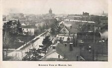 Birdseye View of Marion Indiana IN 1908 Postcard picture